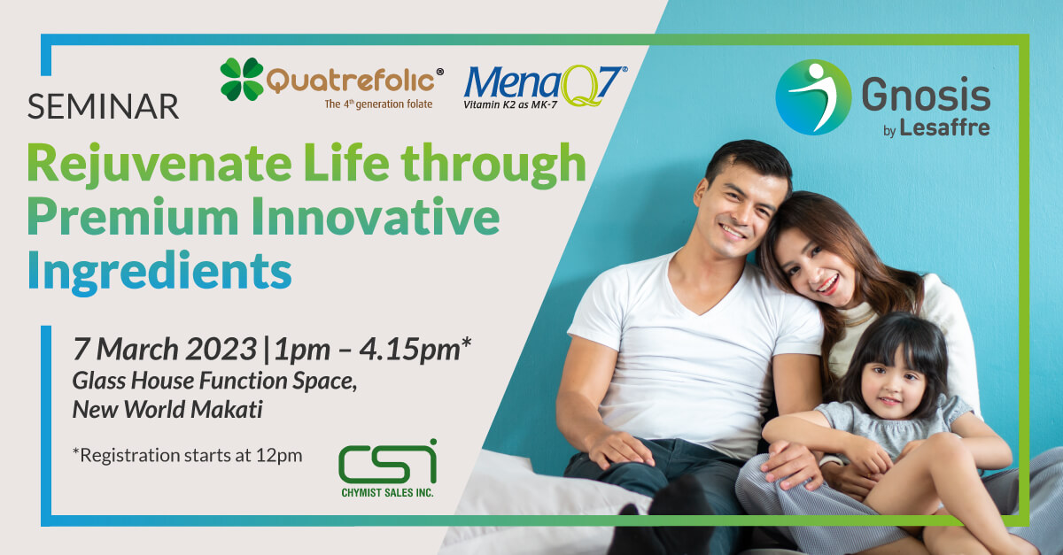 The Highly Anticipated Quatrefolic® and MenaQ7® Seminar in the Philippines is Approaching